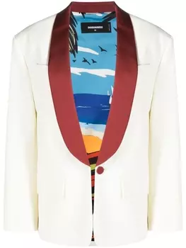 Dsquared2 однобортный блейзер, белый
