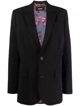 Dsquared2 однобортный блейзер, черный