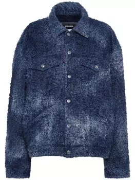 DSQUARED2 однобортный пиджак с эффектом омбре, синий