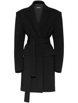 DSQUARED2 пальто с поясом, черный