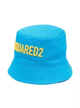 Dsquared2 панама с логотипом, синий