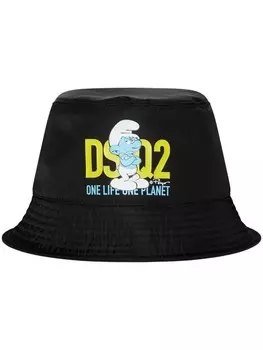 DSQUARED2 панама Smurf, черный