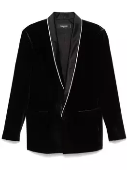 DSQUARED2 пиджак с лацканами-шалькой, черный