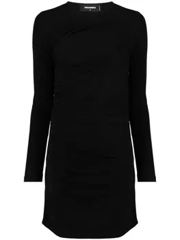 Dsquared2 платье мини с длинными рукавами, черный