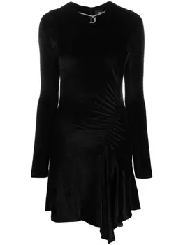 Dsquared2 платье мини с логотипом, черный