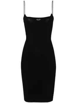 Dsquared2 платье мини с логотипом, черный