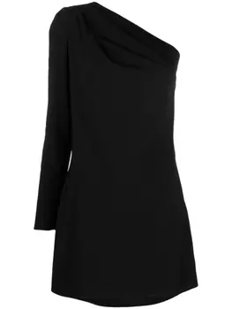 Dsquared2 платье мини с одним рукавом, черный