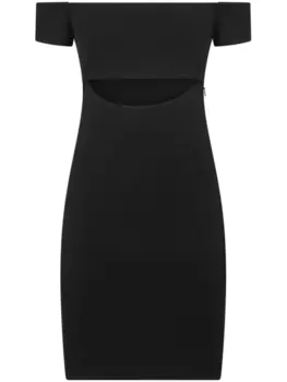 Dsquared2 платье мини с открытыми плечами, черный
