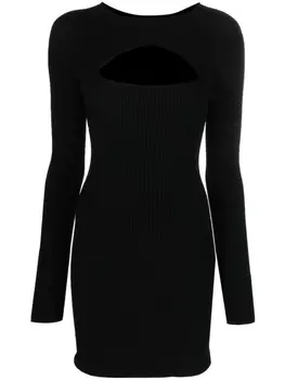 Dsquared2 платье мини с вырезом, черный