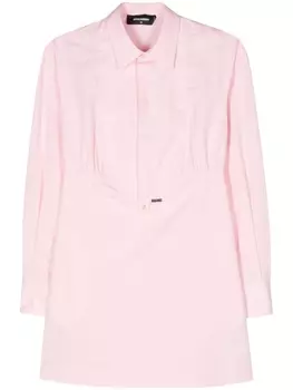 Dsquared2 платье с манишкой, розовый