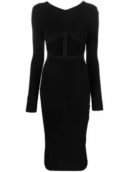 Dsquared2 платье с вырезами, черный