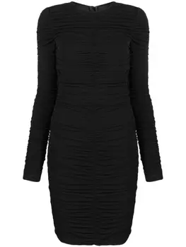 Dsquared2 платье со сборками, черный