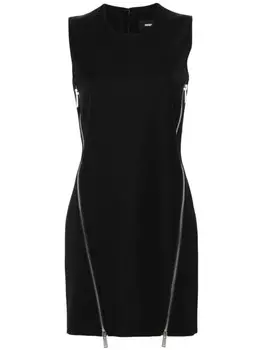 DSQUARED2 платье-трапеция Audrey с молниями, черный