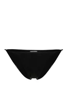 Dsquared2 плавки бикини с эффектом металлик, черный