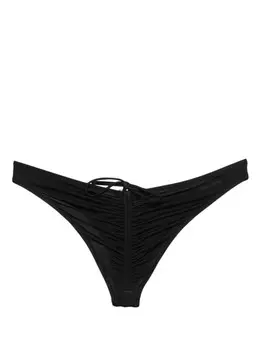Dsquared2 плавки бикини со сборками, черный