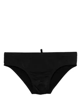 Dsquared2 плавки с логотипом, черный