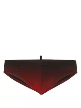 Dsquared2 плавки с логотипом, красный