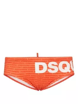 DSQUARED2 плавки с логотипом, оранжевый