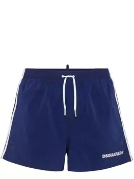 DSQUARED2 плавки-шорты с кулиской, синий
