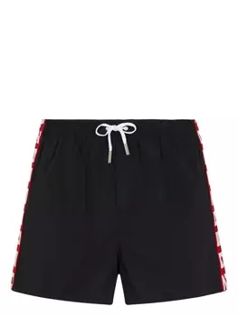 Dsquared2 плавки-шорты с логотипом, черный