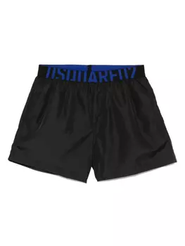 DSQUARED2 плавки-шорты с логотипом, черный