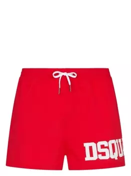Dsquared2 плавки-шорты с логотипом, красный