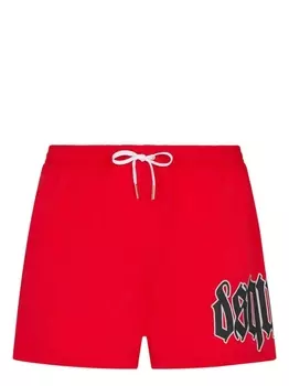 Dsquared2 плавки-шорты с логотипом, красный