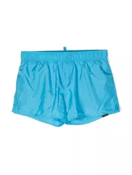 Dsquared2 плавки-шорты с логотипом, синий