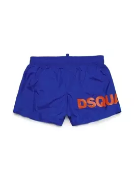 Dsquared2 плавки-шорты с логотипом, синий