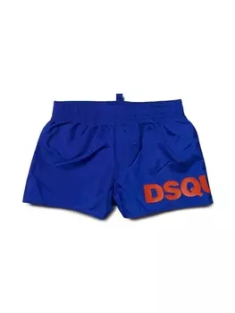 Dsquared2 плавки-шорты с логотипом, синий