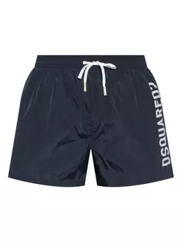 DSQUARED2 плавки-шорты с логотипом, синий