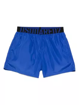 DSQUARED2 плавки-шорты с логотипом, синий