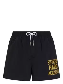 Dsquared2 плавки-шорты с надписью, черный