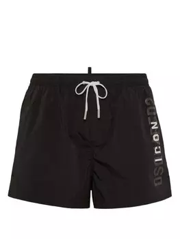 Dsquared2 плавки-шорты с принтом Icon, черный