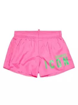 Dsquared2 плавки-шорты с принтом Icon, розовый