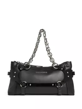 DSQUARED2 плетеная сумка-тоут, черный