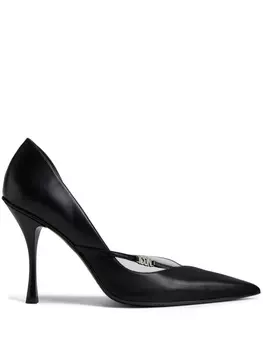 Dsquared2 pointed-toe leather pumps, черный