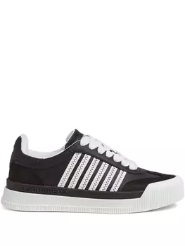 DSQUARED2 полосатые кроссовки, черный