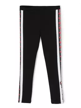 Dsquared2 полосатые легинсы с логотипом, черный