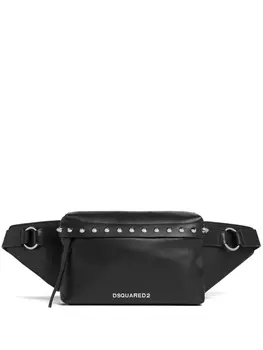 DSQUARED2 поясная сумка с шипами, черный