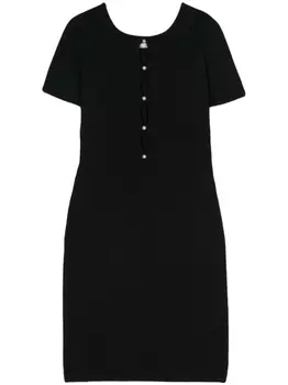 Dsquared2 приталенное платье с вырезом, черный