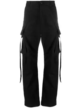 DSQUARED2 прямые брюки карго, черный