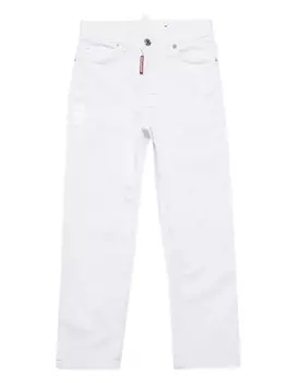 Dsquared2 прямые джинсы с логотипом, белый