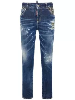 DSQUARED2 прямые джинсы, синий
