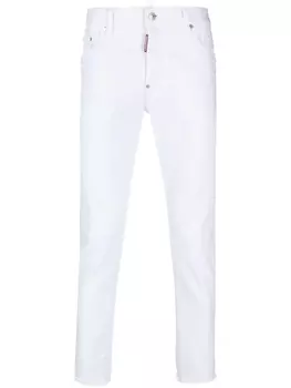 Dsquared2 прямые джинсы средней посадки, белый