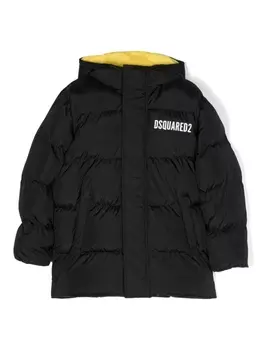 Dsquared2 пуховик с капюшоном, черный