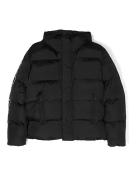 Dsquared2 пуховик с логотипом, черный