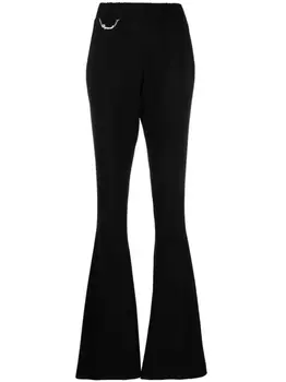 Dsquared2 расклешенные брюки с цепочкой, черный