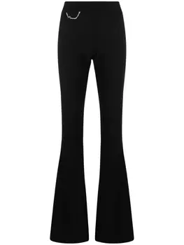 Dsquared2 расклешенные брюки с логотипом, черный