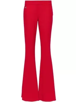 Dsquared2 расклешенные брюки с логотипом, красный